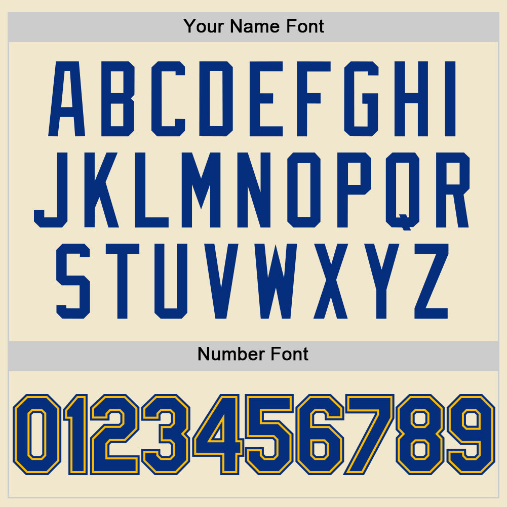 Personalized Cream Royal-Gold Mesh Throwback Baseball Jersey Personalized Cream Royal Gold Baseball Jersey - Throwback Mesh Style Personalized Cream Royal-Gold Mesh Throwback Baseball - Image 5