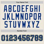 Personalized Royal Gold Throwback Basketball Jersey - Custom Cream Edition Personalized Cream Royal-Gold Throwback Basketball