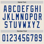 Personalized Royal Hockey Jersey - Customizable Cream Team Sportswear Personalized Cream Royal Hockey Jersey