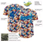 Personalized 3D Butterfly Baseball Jersey in Cream Royal-Lakes Blue Personalized Cream Royal-Lakes Blue 3D Animal Butterfly
