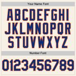Personalized Authentic Sleeveless Baseball Jersey in Cream and Royal Orange Personalized Cream Royal-Orange Authentic Sleeveless