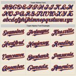 Custom Personalized Authentic Baseball Jersey - Cream Royal-Orange Line with Custom Name and Number Personalized Cream Royal-Orange