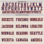 Custom Name and Number Football Jersey - Personalized Royal-Orange Mesh Authentic Team Jersey Personalized Cream Royal-Orange