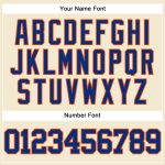 Personalized Royal-Orange Mesh Baseball Jersey for Men and Women, Throwback Style Personalized Cream Royal-Orange Mesh Throwback