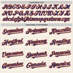 Personalized Royal-Orange Baseball Jersey Sleeveless for Men and Women - Custom Cream Design Personalized Cream Royal-Orange