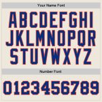 Custom Cream Royal-Orange Basketball Jersey - Personalized Throwback Style Personalized Cream Royal-Orange Throwback Basketball