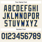 Personalized Gold Baseball Jersey with Cream Royal Pinstripe Design Personalized Cream Royal Pinstripe Gold Baseball Jersey