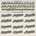 Custom Name Number Softball Jersey Unisex Cream Royal Pinstripe Old Gold Two-Button Personalized Personalized Cream Royal