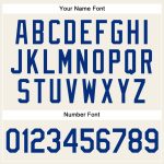 Personalized Red Baseball Jersey - Authentic Cream Royal Pinstripe Design Personalized Cream Royal Pinstripe Red Authentic