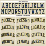 Personalized Royal Gold Basketball Jersey - Cream Pinstripe Design Personalized Cream Royal Pinstripe Royal-Gold Basketball