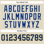 Personalized Royal Gold Basketball Jersey - Cream Pinstripe Design Personalized Cream Royal Pinstripe Royal-Gold Basketball