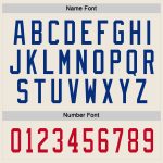 Personalized Royal-Red Hockey Jersey - Custom Cream Hockey Jersey for Fans Personalized Cream Royal-Red Hockey Jersey