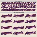 Personalized Royal-Red Line Baseball Jersey for Men and Women - Custom Cream Team Jersey Personalized Cream Royal-Red Line