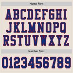 Personalized Royal Red Cream Mesh Football Jersey for Men and Women Personalized Cream Royal-Red Mesh Football Jersey