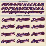 Personalized Red Cream Mesh Baseball Jersey - Throwback Style Personalized Cream Royal-Red Mesh Throwback Baseball Jersey