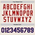 Personalized Royal-Red Throwback Basketball Jersey for Men, Women, Kids - Size 4 Personalized Cream Royal-Red Throwback Basketball