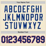 Custom Name and Number Authentic Baseball Jersey - Personalized Cream Royal Red-White Throwback Design Personalized Cream
