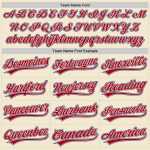 Personalized Red and White Baseball Jersey - Cream Throwback Style Personalized Cream Royal Red-White Throwback Baseball