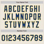 Personalized Royal-Yellow Bomber Varsity Letterman Jacket - Full-Snap Design Personalized Cream Royal-Yellow Bomber Full-Snap