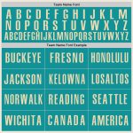 Personalized Baseball Jersey for Kids in Cream Teal-Gray, Size 3 Personalized Cream Teal-Gray Baseball Jersey 3