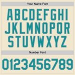 Personalized Cream Teal Gray Mesh Baseball Jersey - Throwback Style Personalized Cream Teal-Gray Mesh Throwback Baseball
