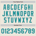 Personalized Teal Gray Baseball Jersey with Raglan Sleeves for Men and Women Personalized Cream Teal-Gray Raglan Sleeves