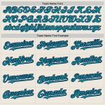 Personalized Teal Navy Baseball Jersey with Raglan Sleeves for Men and Women Personalized Cream Teal-Navy Raglan Sleeves