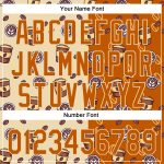 Personalized Texas Orange 3D Baseball Jersey for International Coffee Day Personalized Cream Texas Orange 3D International