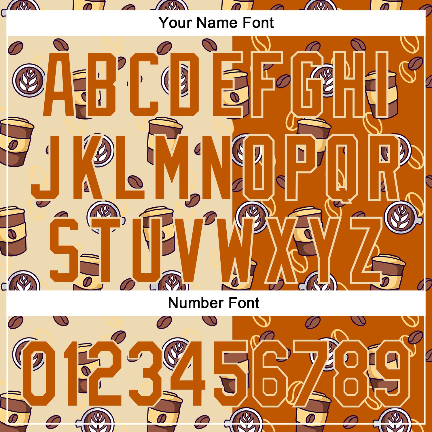 Personalized Cream Texas Orange 3D International Coffee Day Baseball Jersey Personalized Texas Orange 3D Baseball Jersey for International Coffee Day Personalized Cream Texas Orange 3D International - Image 5