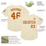 Personalized Texas Orange Mesh Baseball Jersey - Custom Throwback Style Personalized Cream Texas Orange Mesh Throwback Baseball