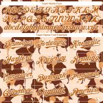 Personalized Texas Orange-White 3D Ox Baseball Jersey for Men and Women Personalized Cream Texas Orange-White 3D Ox Baseball