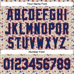 Personalized 3D American Flag Baseball Jersey - US Navy Blue-Red Custom Name & Number Personalized Cream US Navy Blue-Red