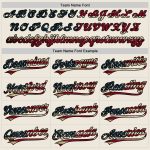 Personalized Vintage USA Flag Black Baseball Jersey - Custom Cream Design Personalized Cream Vintage USA Flag-Black Baseball