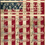 Personalized Vintage USA Flag Red 3D Bomber Varsity Jacket with Custom Name and Number Personalized Cream Vintage USA Flag-Red