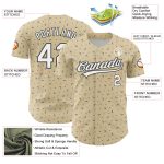Custom Dog Baseball Jersey with 3D Pattern - Personalized Cream White-Black Design with Name and Number Personalized Cream
