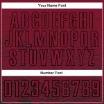 Custom Sublimation Soccer Jersey - Personalized Crimson Black Design Personalized Crimosn Black Sublimation Soccer Uniform