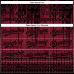 Custom Name and Number Baseball Jersey, Authentic 3D Pattern Design in Crimson and Black, Abstract Shape Personalized Crimson