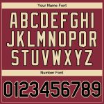 Personalized Authentic Baseball Jersey in Crimson and Black City Cream Personalized Crimson Black-City Cream Authentic Baseball