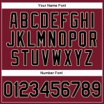 Custom Name & Number Baseball Jersey Shirt - Personalized Crimson Black-City Cream Authentic Throwback Rib-Knit Design Personalized