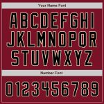Personalized Crimson Black Cream Baseball Jersey for Men Women - Style 103 Personalized Crimson Black-City Cream Baseball
