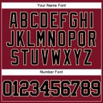 Personalized Customized Crimson Black City Cream Baseball Jersey for Men Women Adults 104 Personalized Crimson Black-City