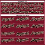 Personalized Customized Crimson Black City Cream Baseball Jersey for Men Women Adults 104 Personalized Crimson Black-City