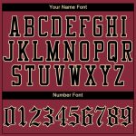 Personalized Crimson Black City Cream Baseball Jersey for Men and Women Personalized Crimson Black-City Cream Baseball Jersey
