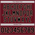 Personalized Crimson Black City Cream Baseball Jersey - Custom Sports Apparel for Fans Personalized Crimson Black-City Cream