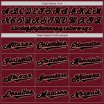 Personalized Crimson Black City Cream Baseball Jersey - Custom Sports Apparel for Fans Personalized Crimson Black-City Cream