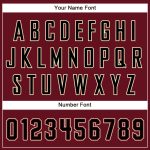 Personalized Crimson Black Baseball Jersey - Custom City Cream Jersey for Men Personalized Crimson Black-City Cream Baseball