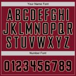Personalized Crimson Black Baseball Jersey - City Cream Style Personalized Crimson Black-City Cream Baseball Jersey