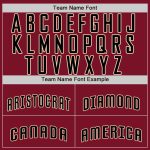 Custom Name and Number Baseball Jersey - Personalized Crimson Black-City Cream Team Jersey Personalized Crimson Black-City