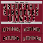 Personalized Crimson Black Baseball Jersey - City Cream Style Personalized Crimson Black-City Cream Baseball Jersey