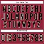 Personalized Performance T-Shirt in Crimson Black City Cream - Custom Design Personalized Crimson Black-City Cream Performance